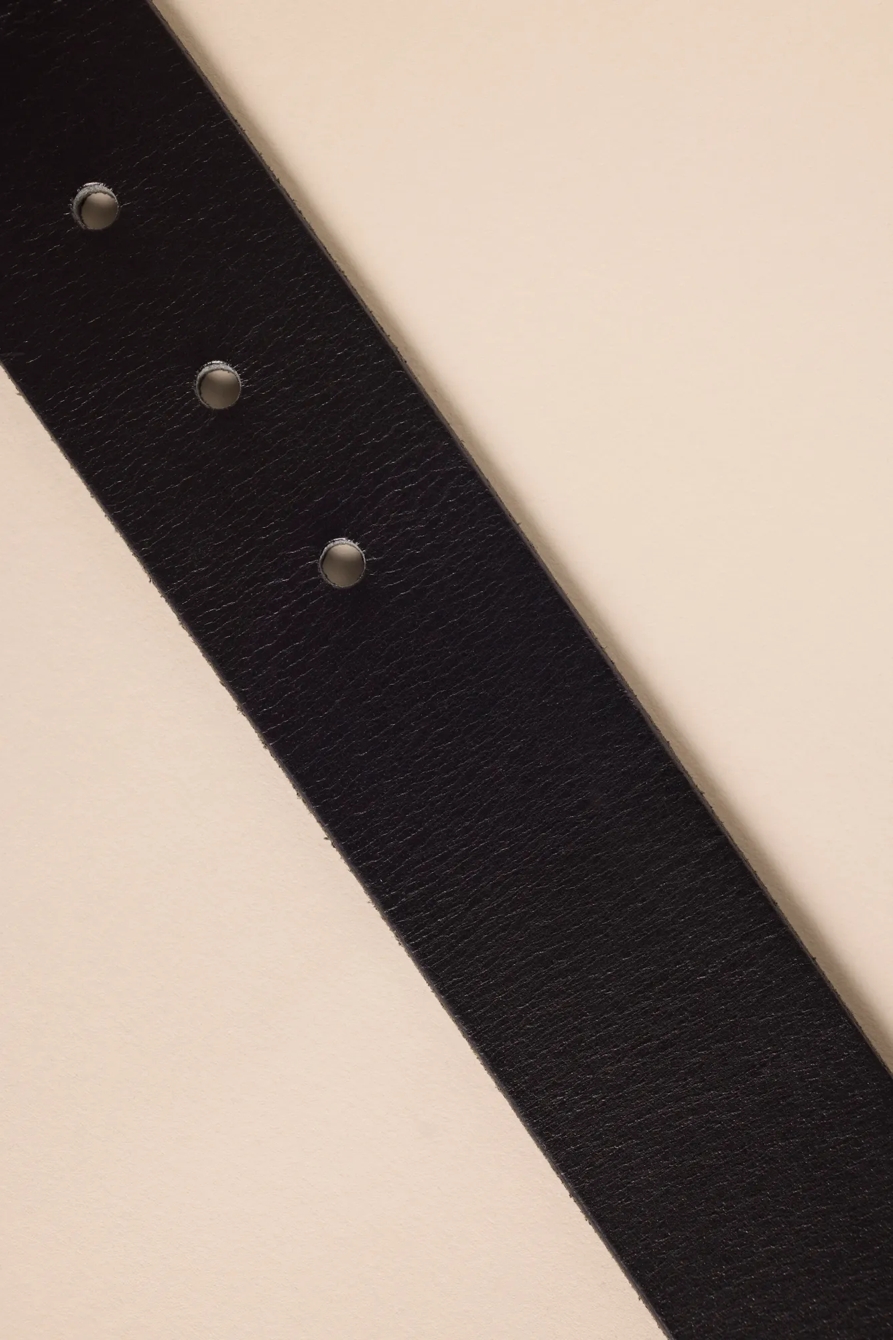 SMOOTH LEATHER BELT WITH TAB, image 2