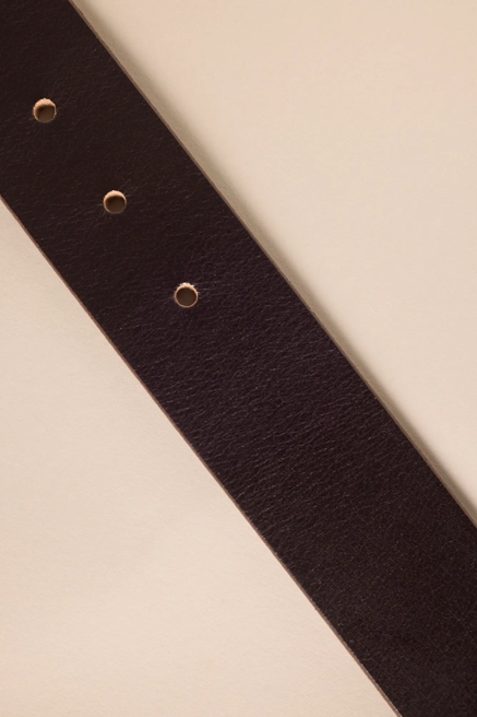 SMOOTH LEATHER BELT WITH TAB, image 2