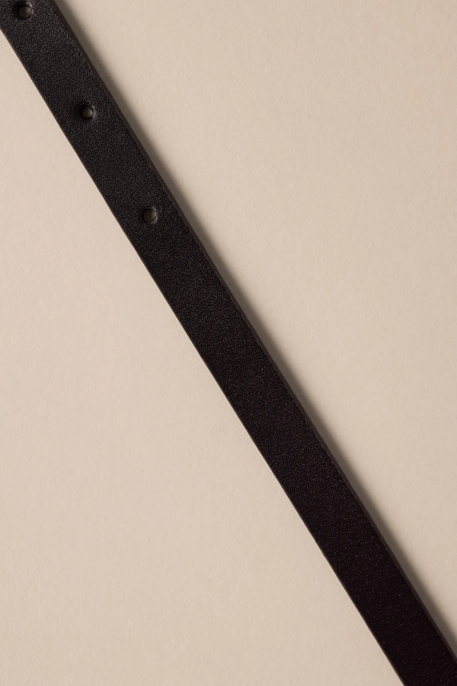 SKINNY LEATHER ROLLER BELT, image 2
