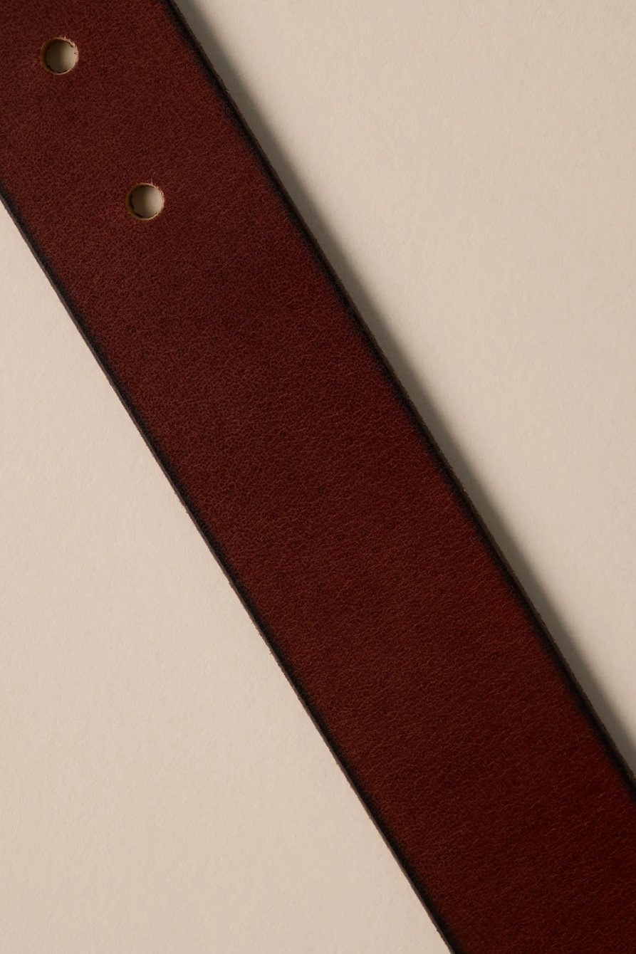 DOUBLE KEEPER HARNESS LEATHER BELT, image 2