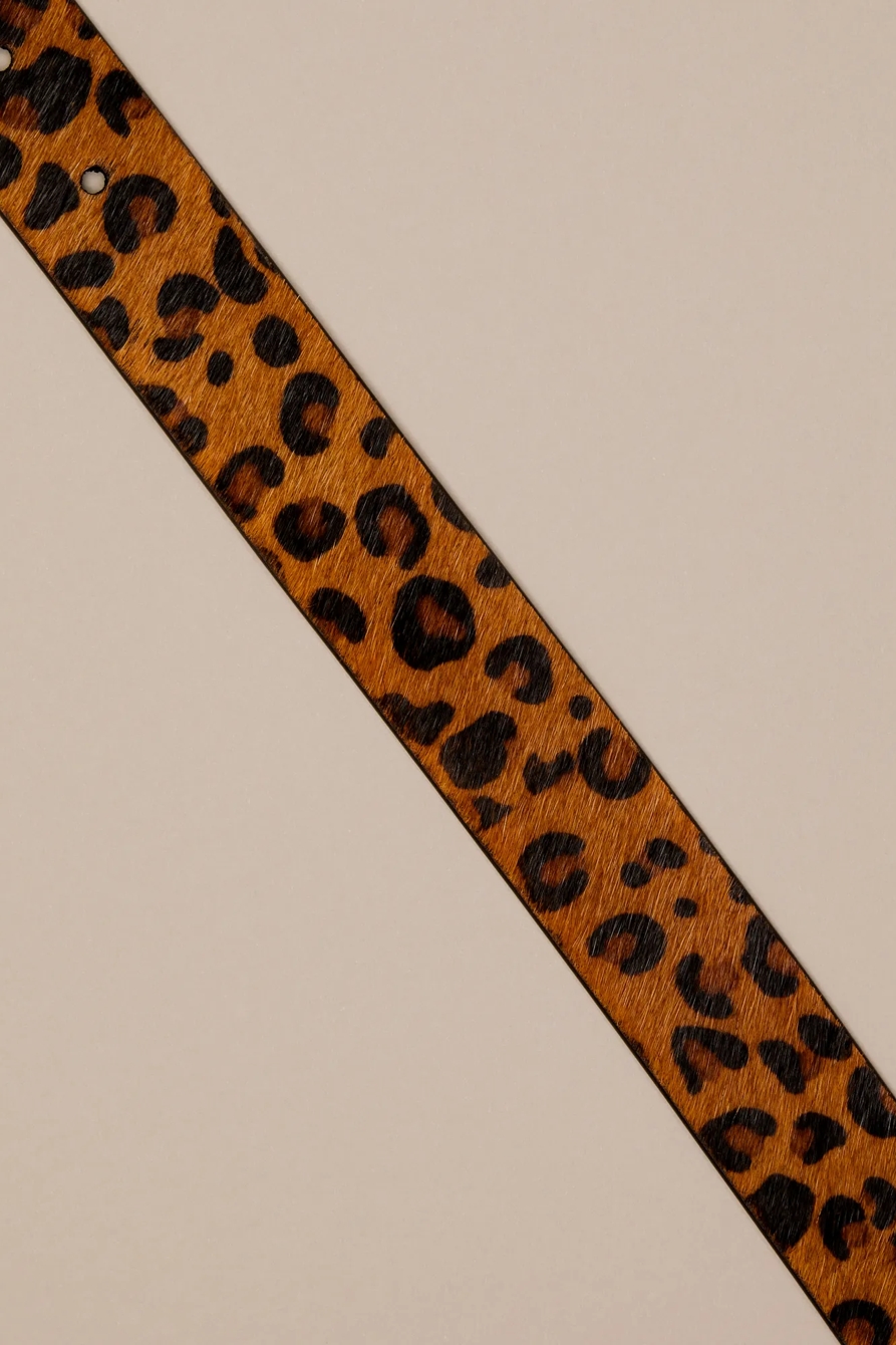 LEOPARD HAIRCALF BELT, image 2