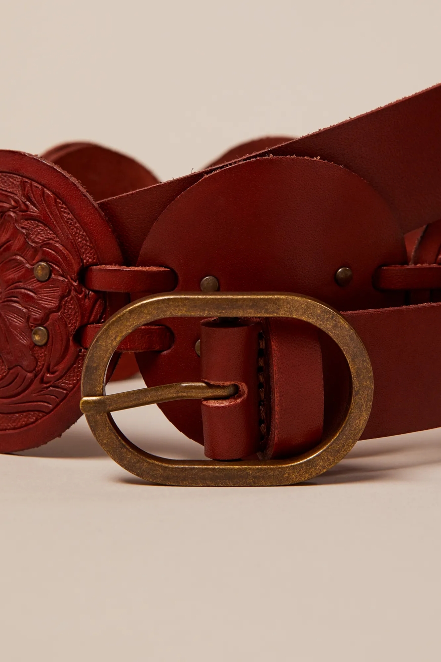 FLORAL EMBOSSED BELT, image 3