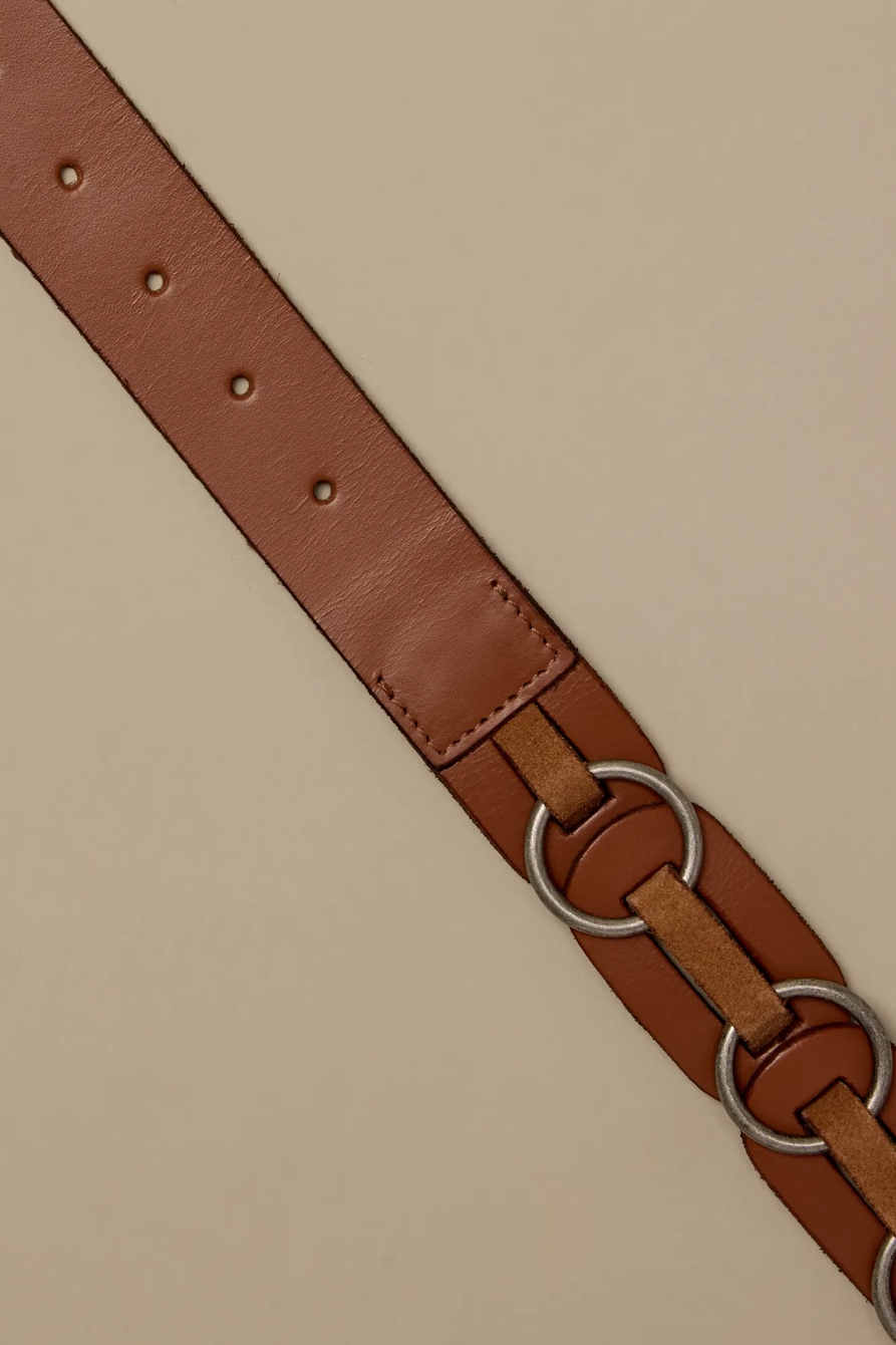 JUMP RING AND LEATHER CHAIN BELT, image 2