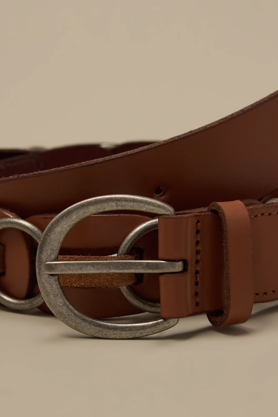 JUMP RING AND LEATHER CHAIN BELT, image 3