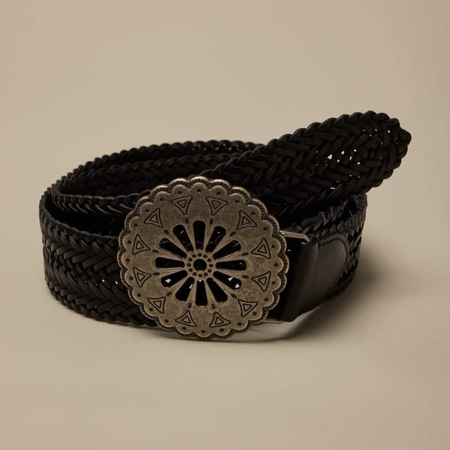 Lucky Brand Woven Concho Belt - Women's Accessories Belts