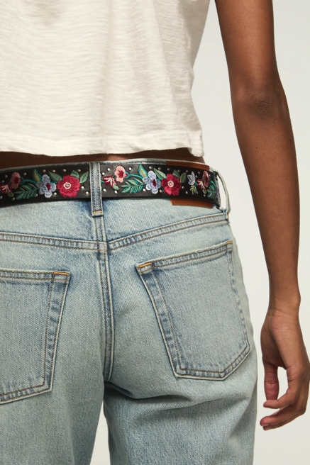 STUD FLORAL EMBROIDERED BELT, image 4