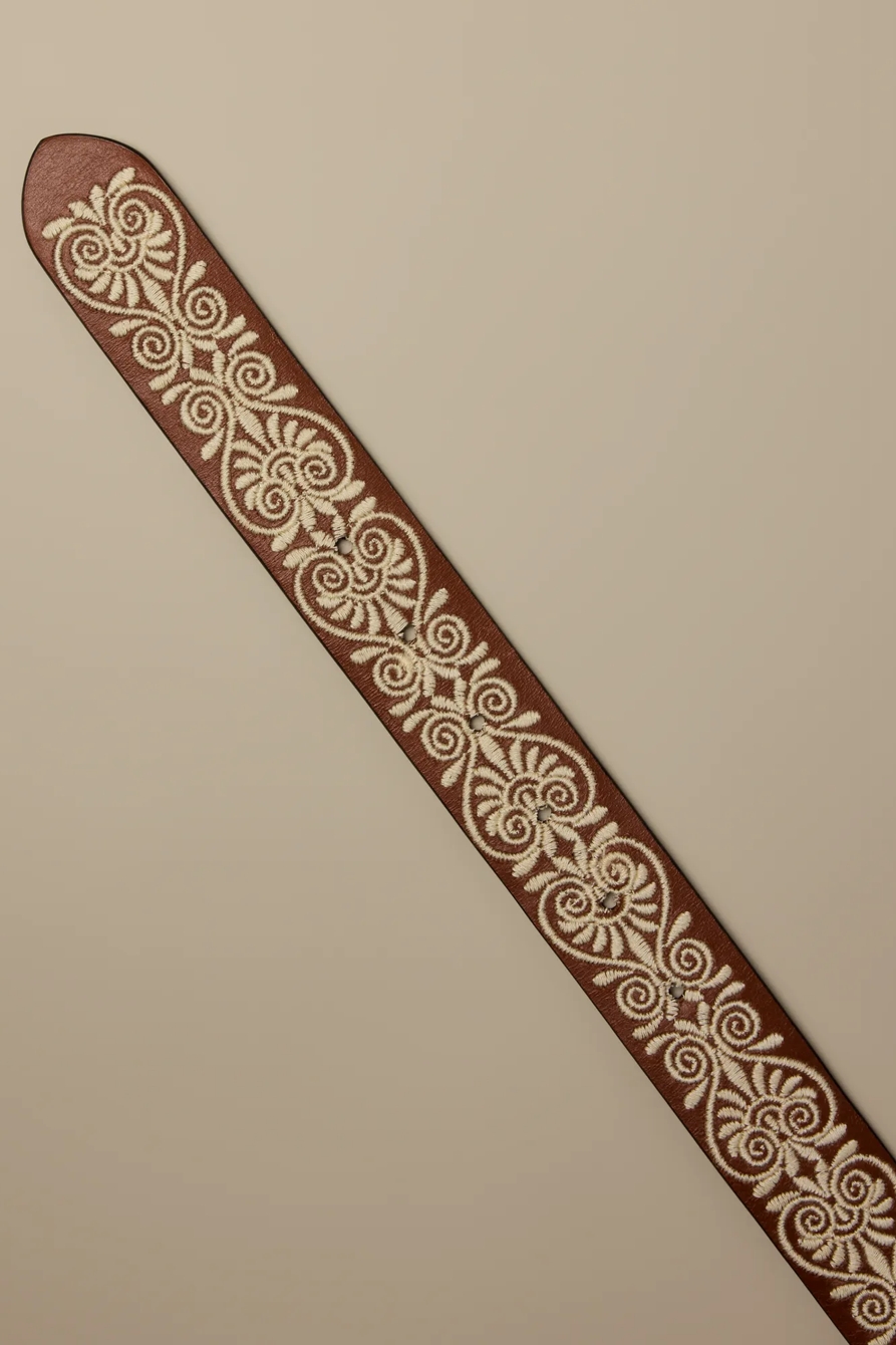 DOUBLE BUCKLE EMBROIDERED BELT, image 2