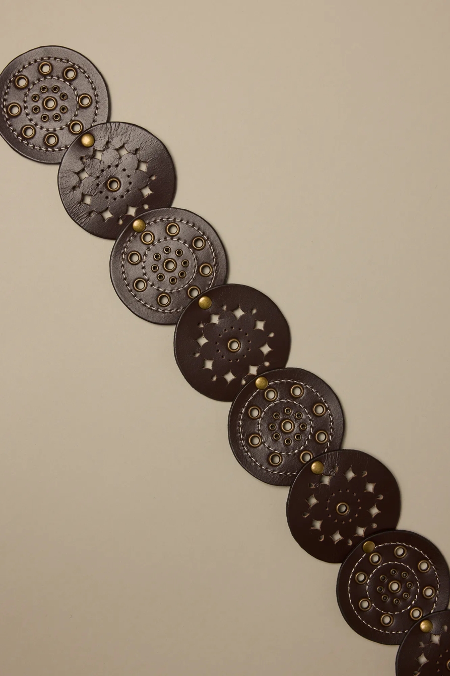 STUDDED CIRCLE DISC BELT, image 2