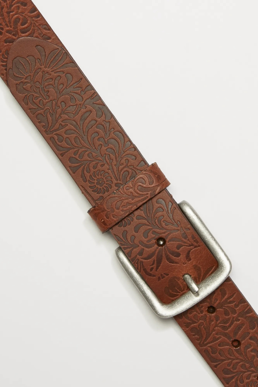 FLORAL EMBOSSED BELT, image 2