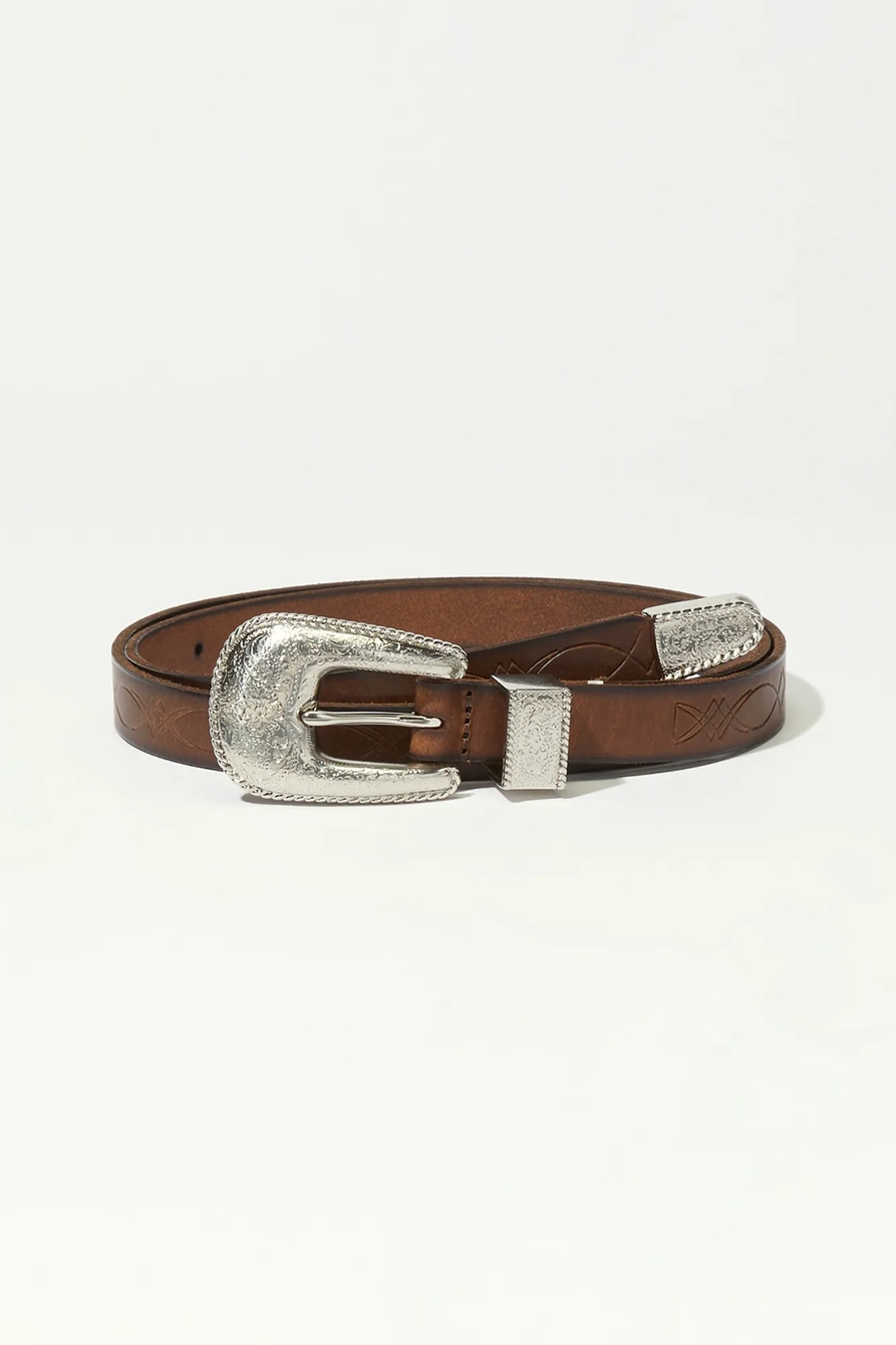 WESTERN BUCKLE AND STITCH BELT, image 2