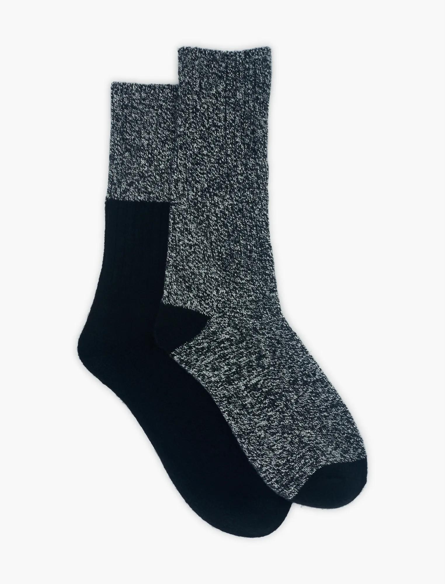 2PACK RIBBED MENS SUPER SOFT SOCKS, image 1