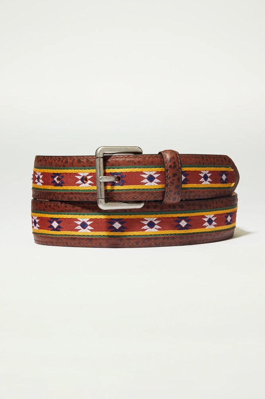 MENS SOUTHWEST WOVEN BELT, image 1