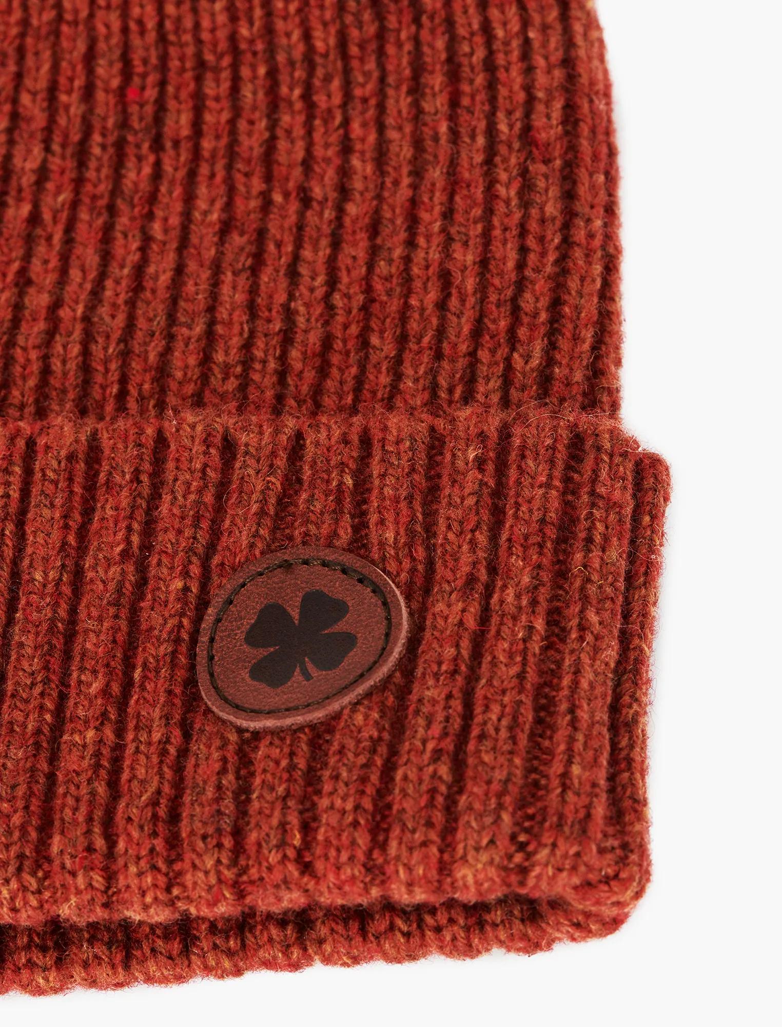 LEATHER PATCH LOGO BEANIE HAT, image 2