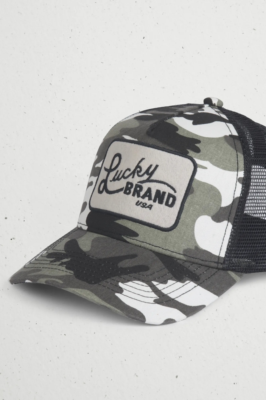 CAMO TRUCKER PATCH HAT, image 2