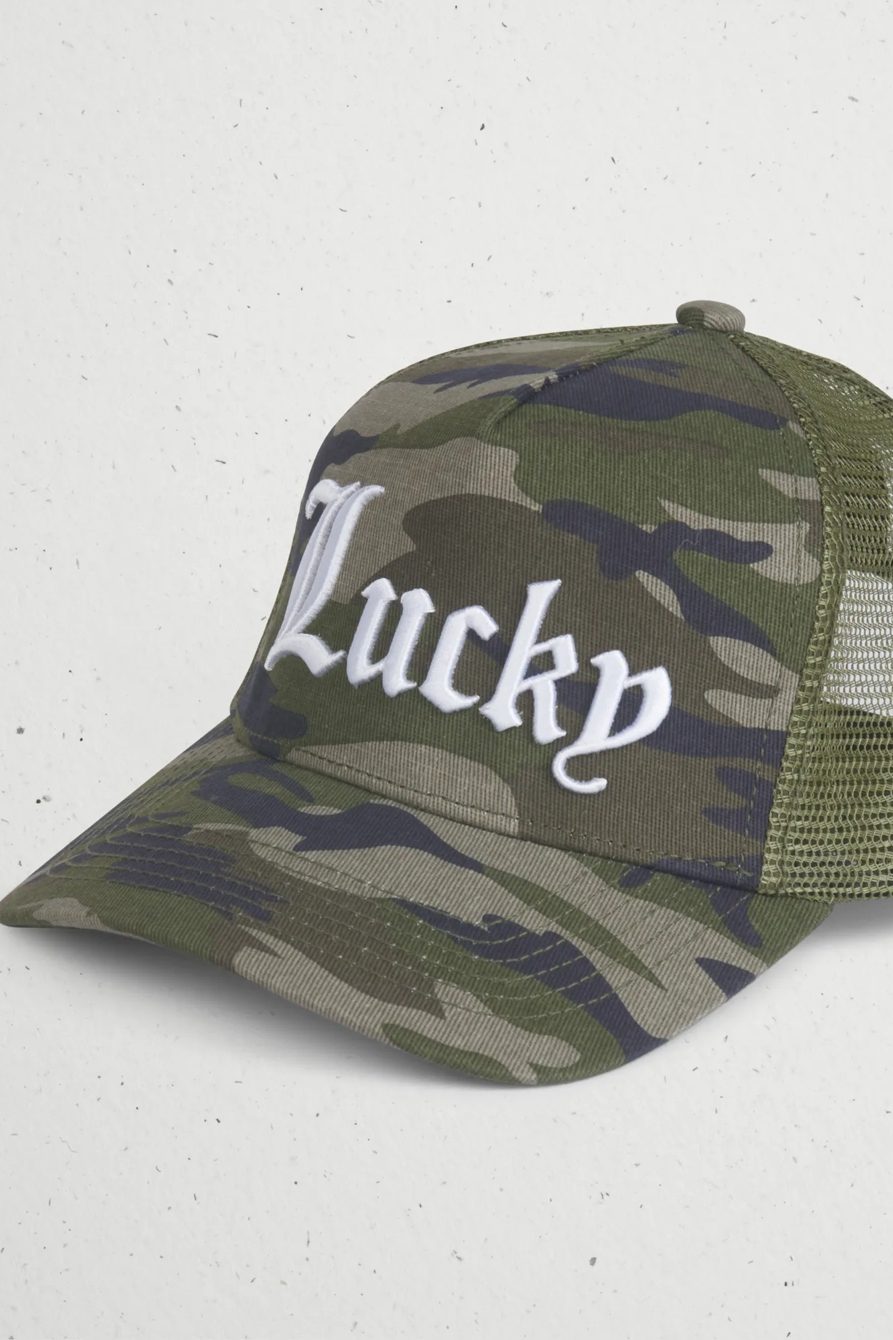 EMBROIDERED CAMO TRUCKER, image 2
