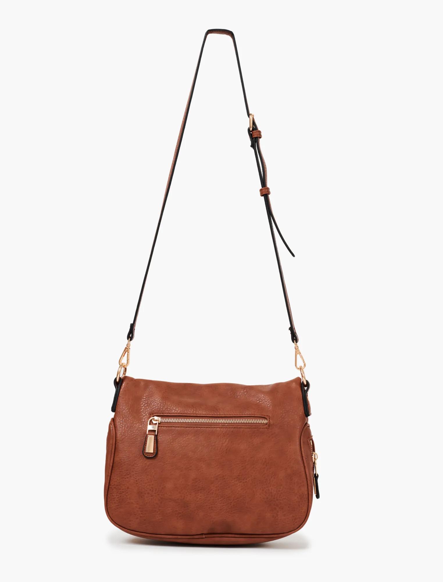 VEGAN LEATHER MID SIZE HANDBAG, image 6