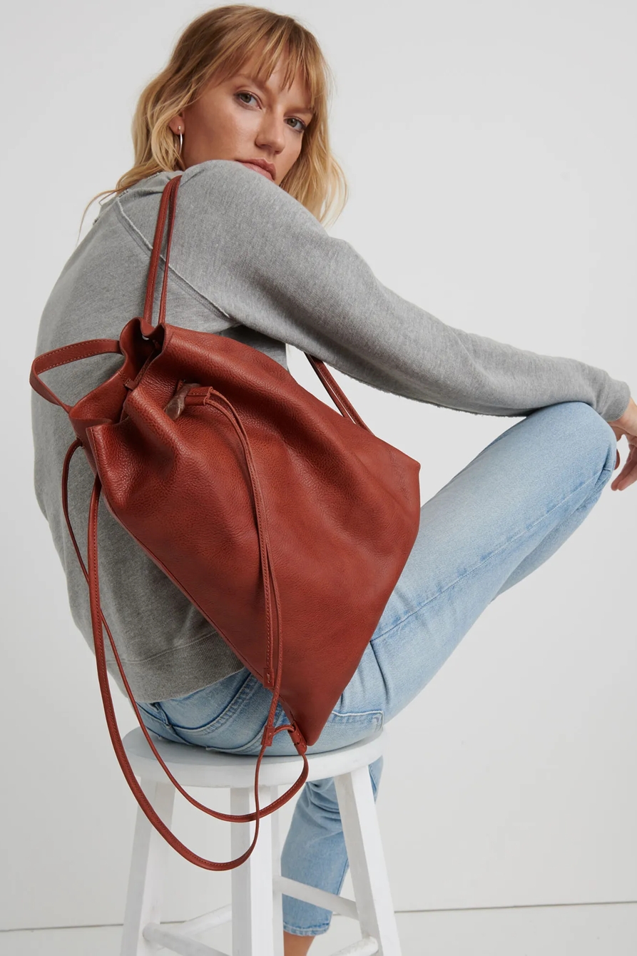 THE POINT LEATHER BACKPACK, image 2