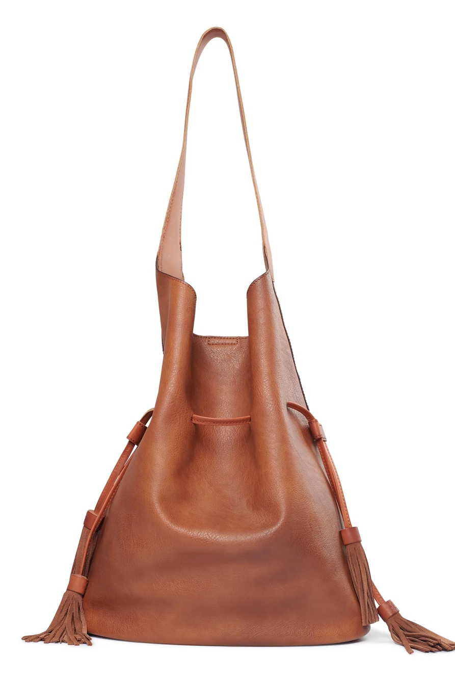 BUCKET DRAWSTRING SHOULDER BAG, image 1