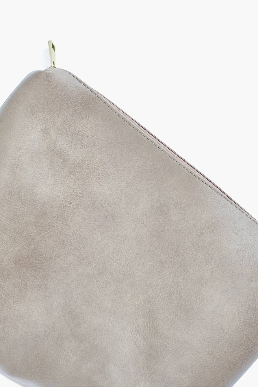 VEGAN LEATHER ATTACHED POCKET TOTE, image 10