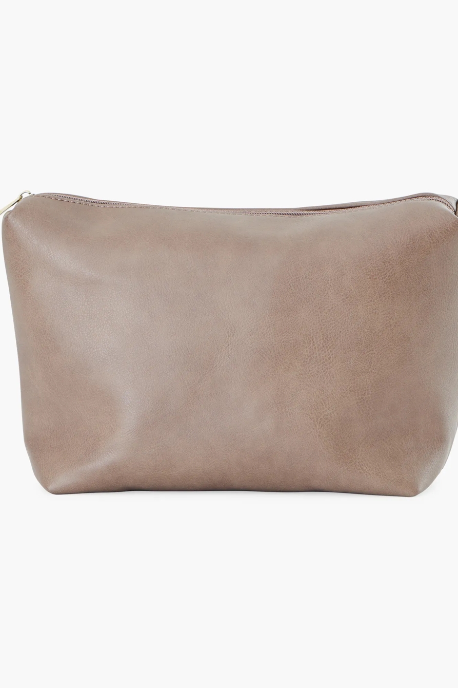 VEGAN LEATHER ATTACHED POCKET TOTE, image 6