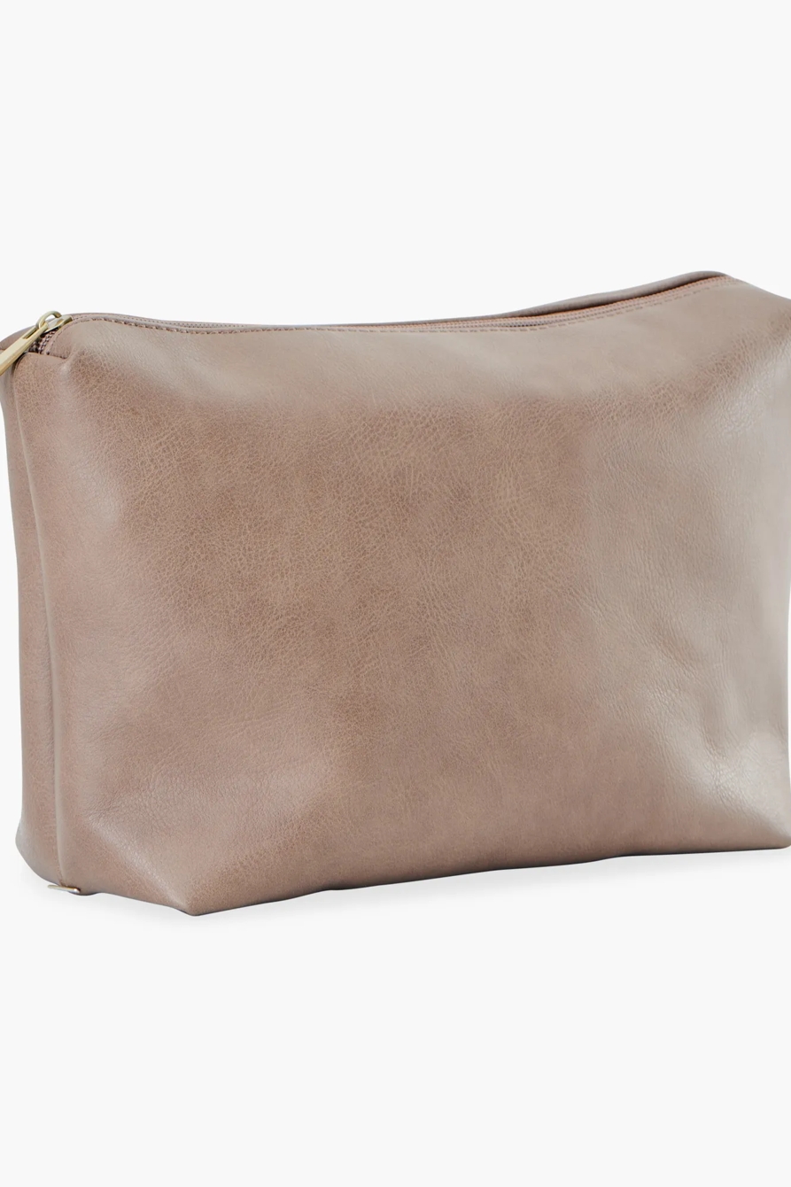VEGAN LEATHER ATTACHED POCKET TOTE, image 7
