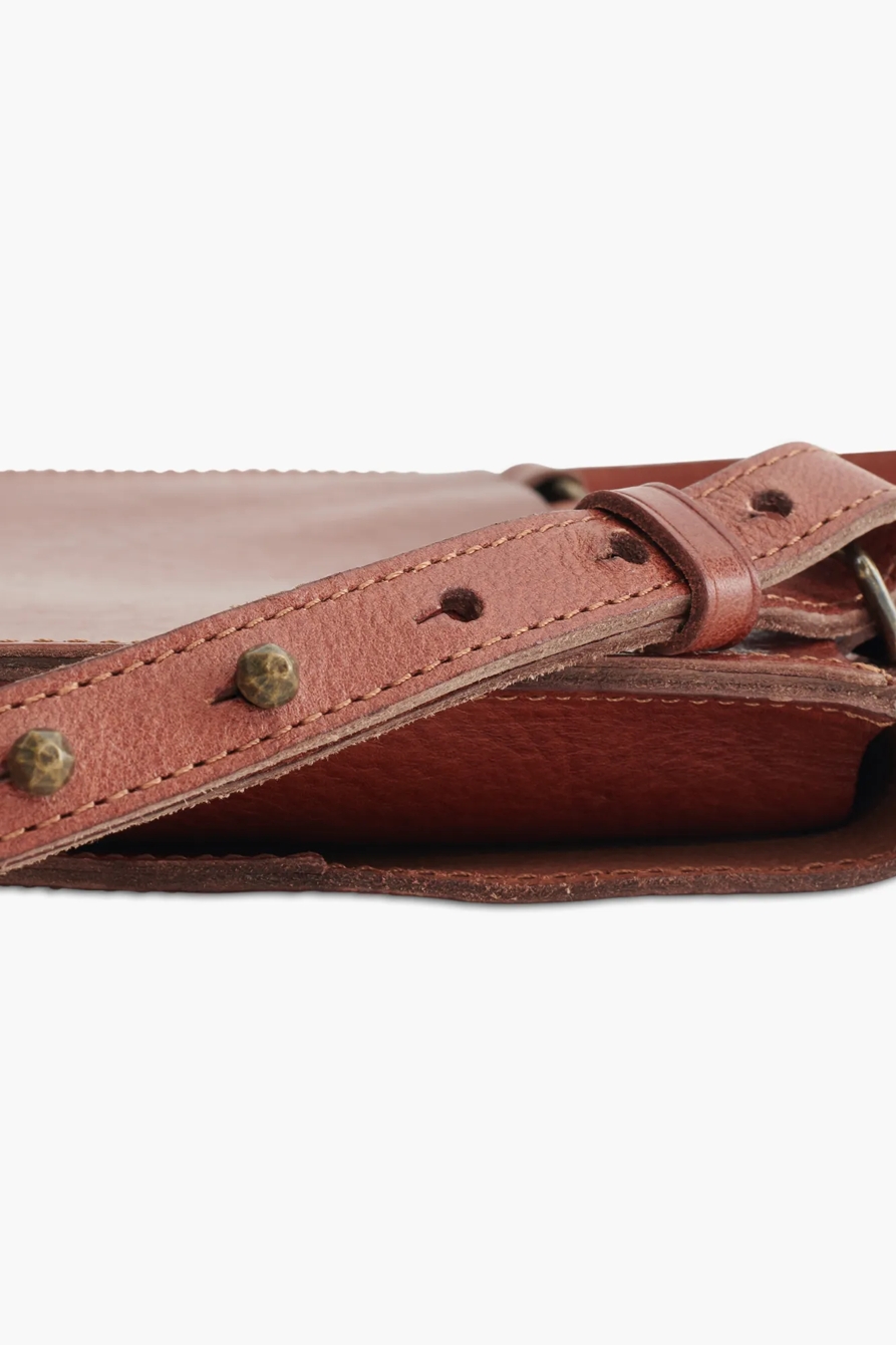 POINT LEATHER DOUBLE POCKET CROSSBODY BAG, image 4
