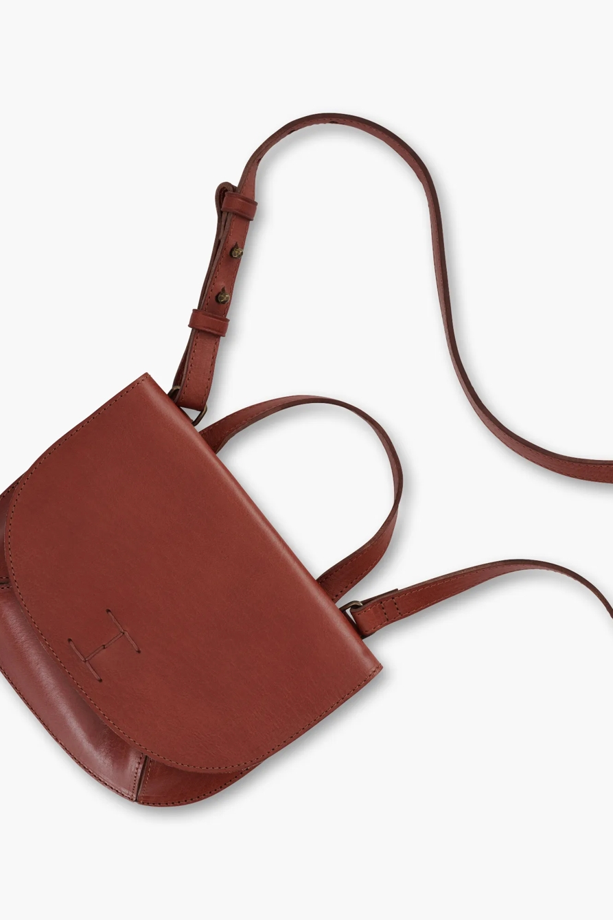 POINT LEATHER DOUBLE POCKET CROSSBODY BAG, image 6