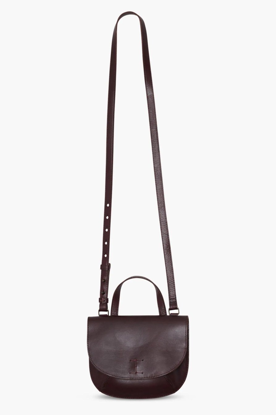POINT LEATHER DOUBLE POCKET CROSSBODY BAG, image 2