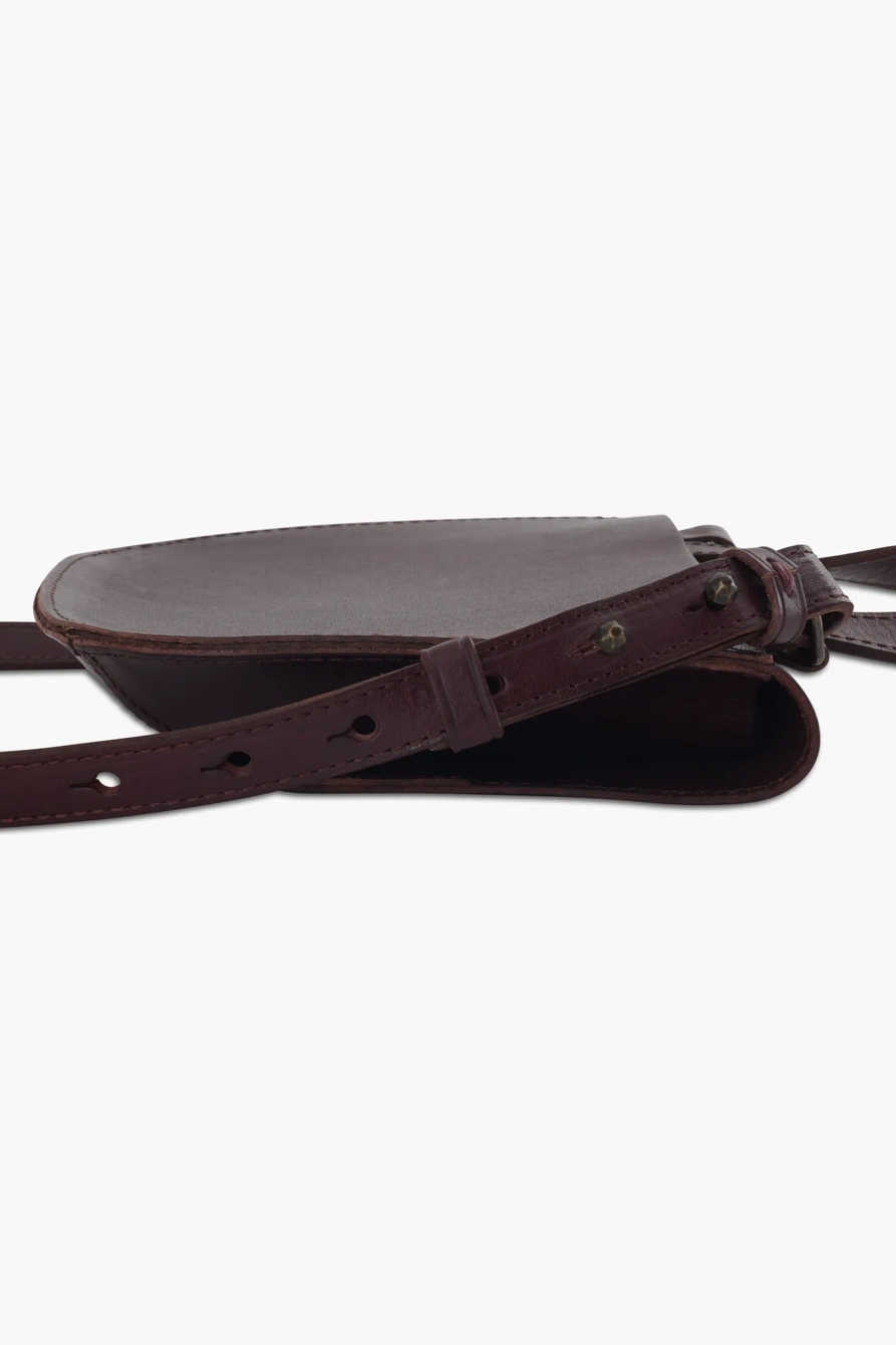 POINT LEATHER DOUBLE POCKET CROSSBODY BAG, image 3