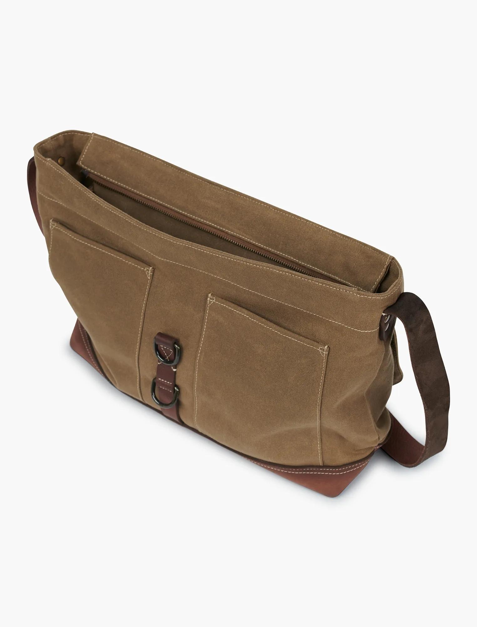 WAXED CANVAS MESSENGER BAG, image 4