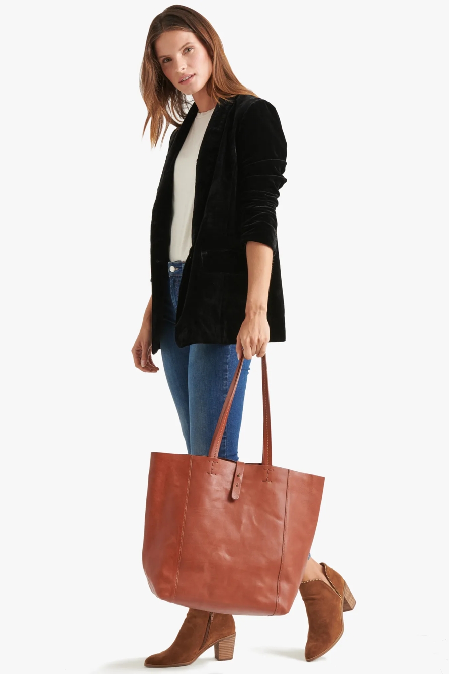 THE POINT LEATHER TOTE BAG, image 2
