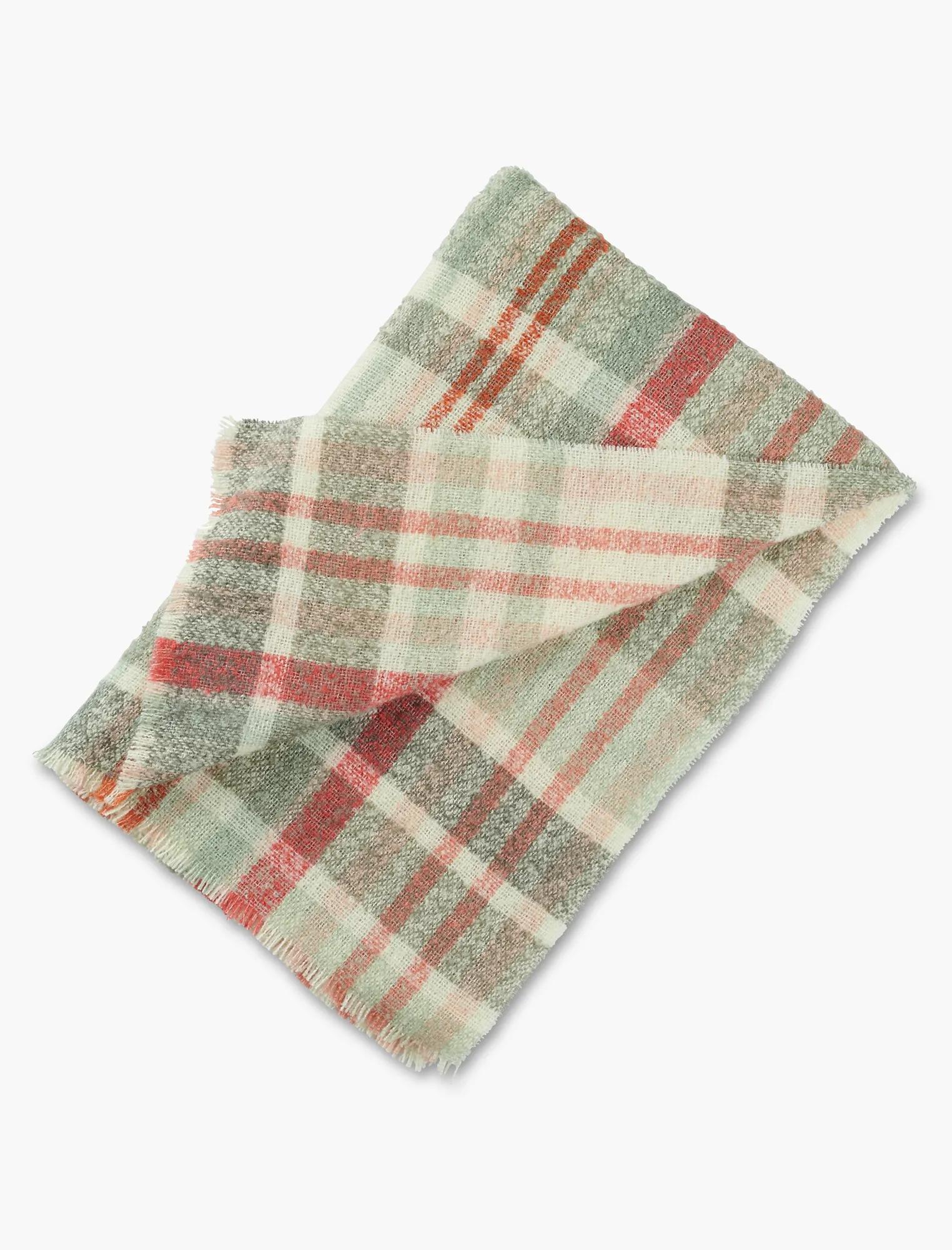 PLAID BOUCLE SCARF, image 2