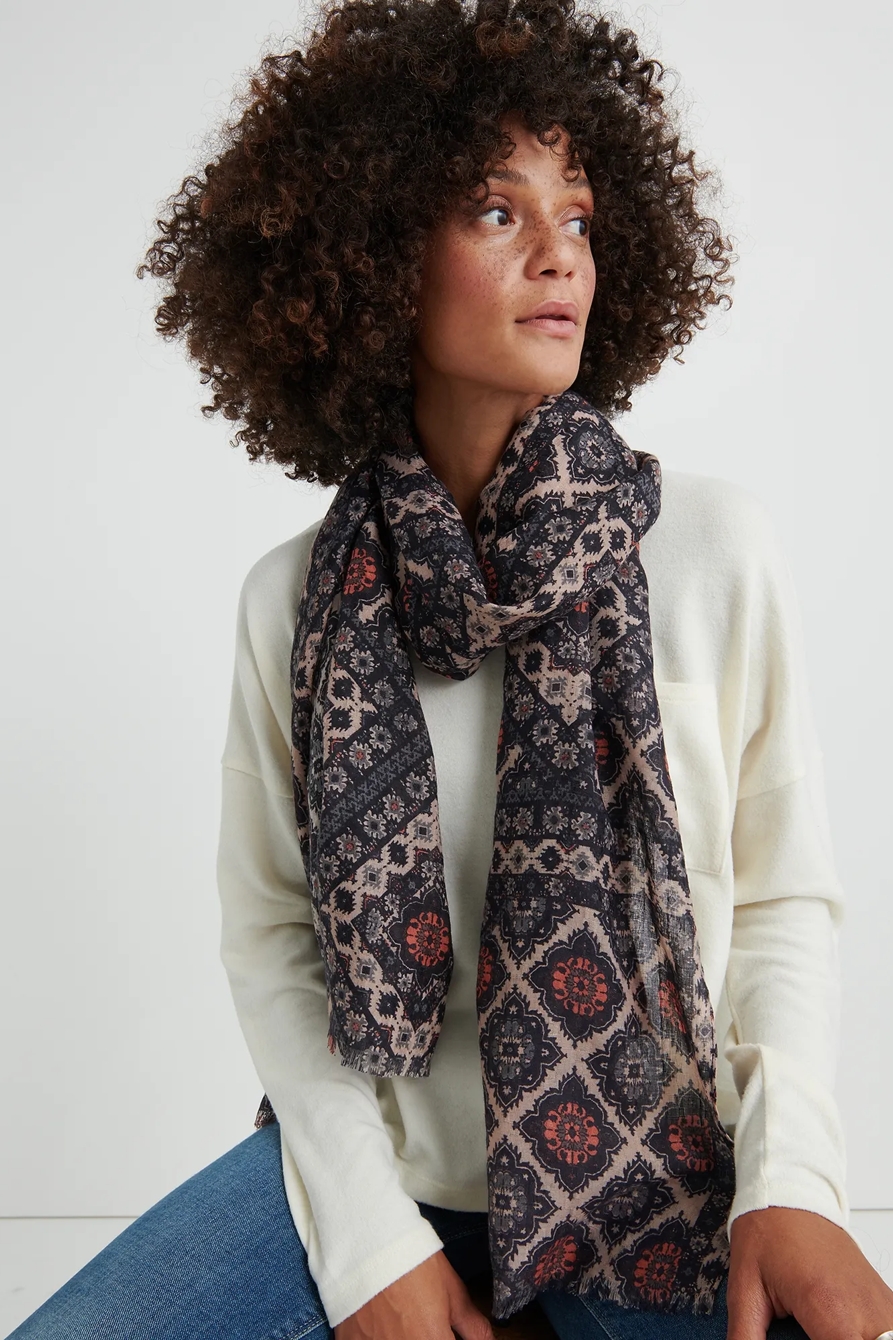 PATCHWORK GEO SCARF, image 1