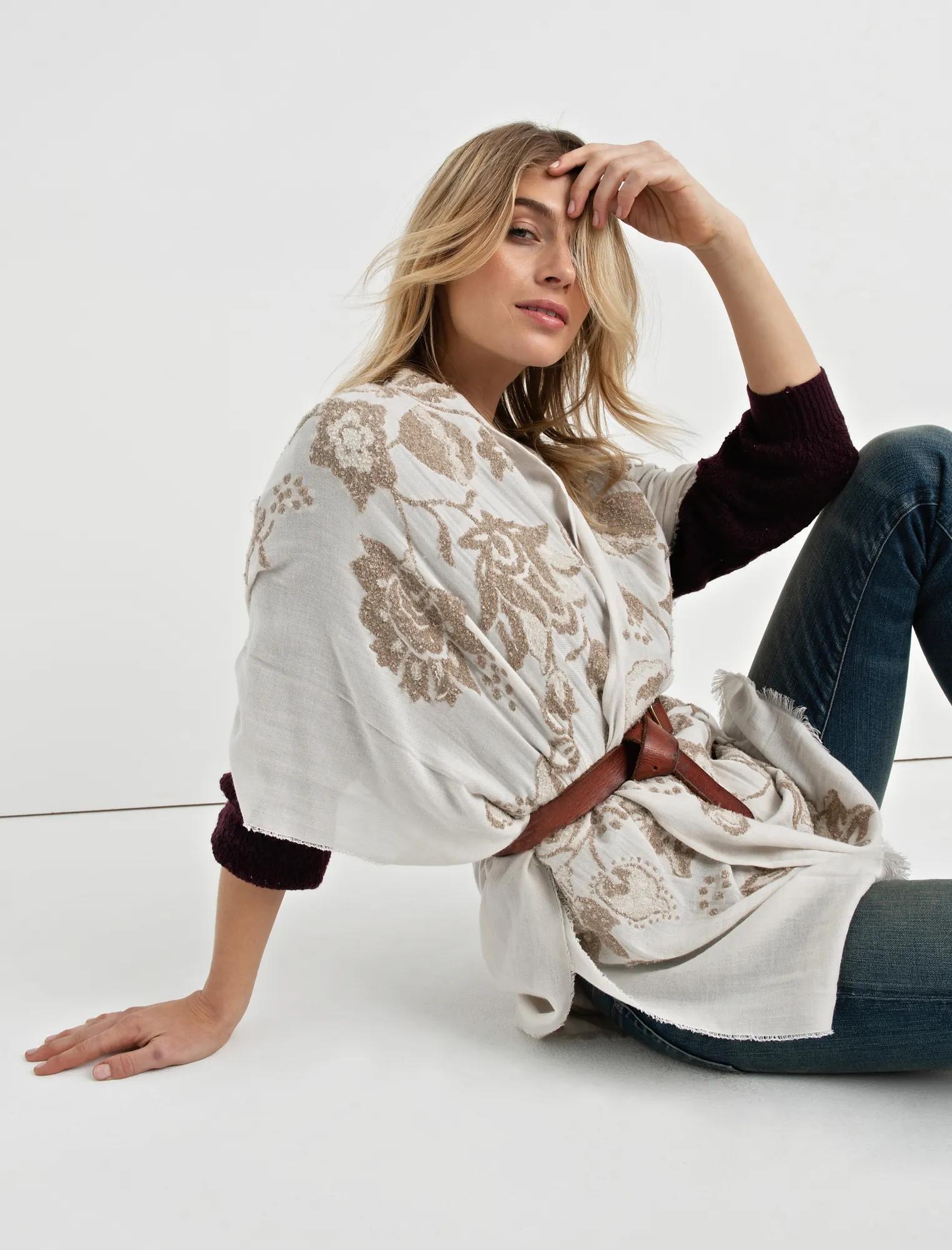 FLORAL TEXTURE KIMONO, image 2