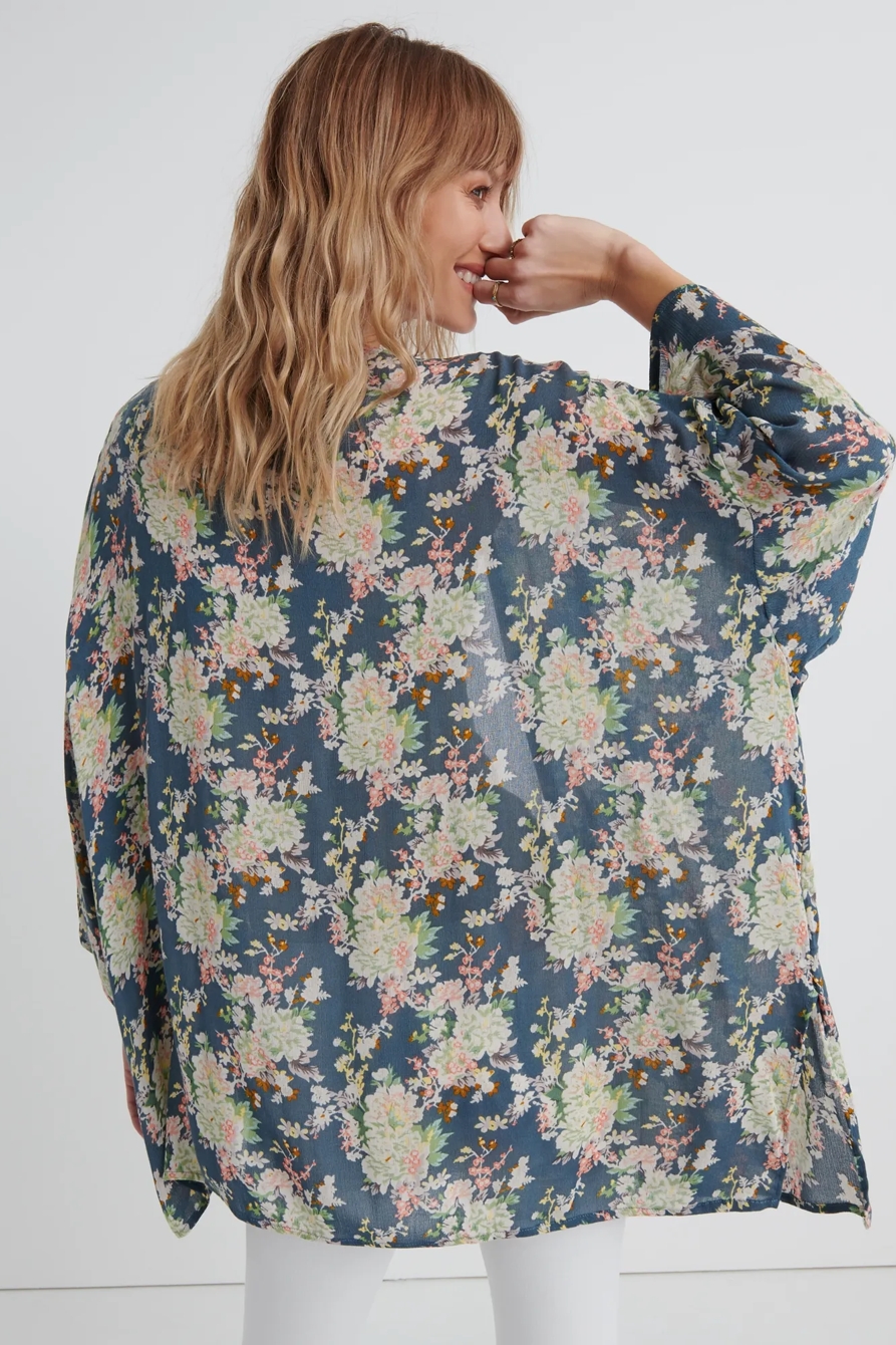 FLORAL PRINTED KIMONO, image 3