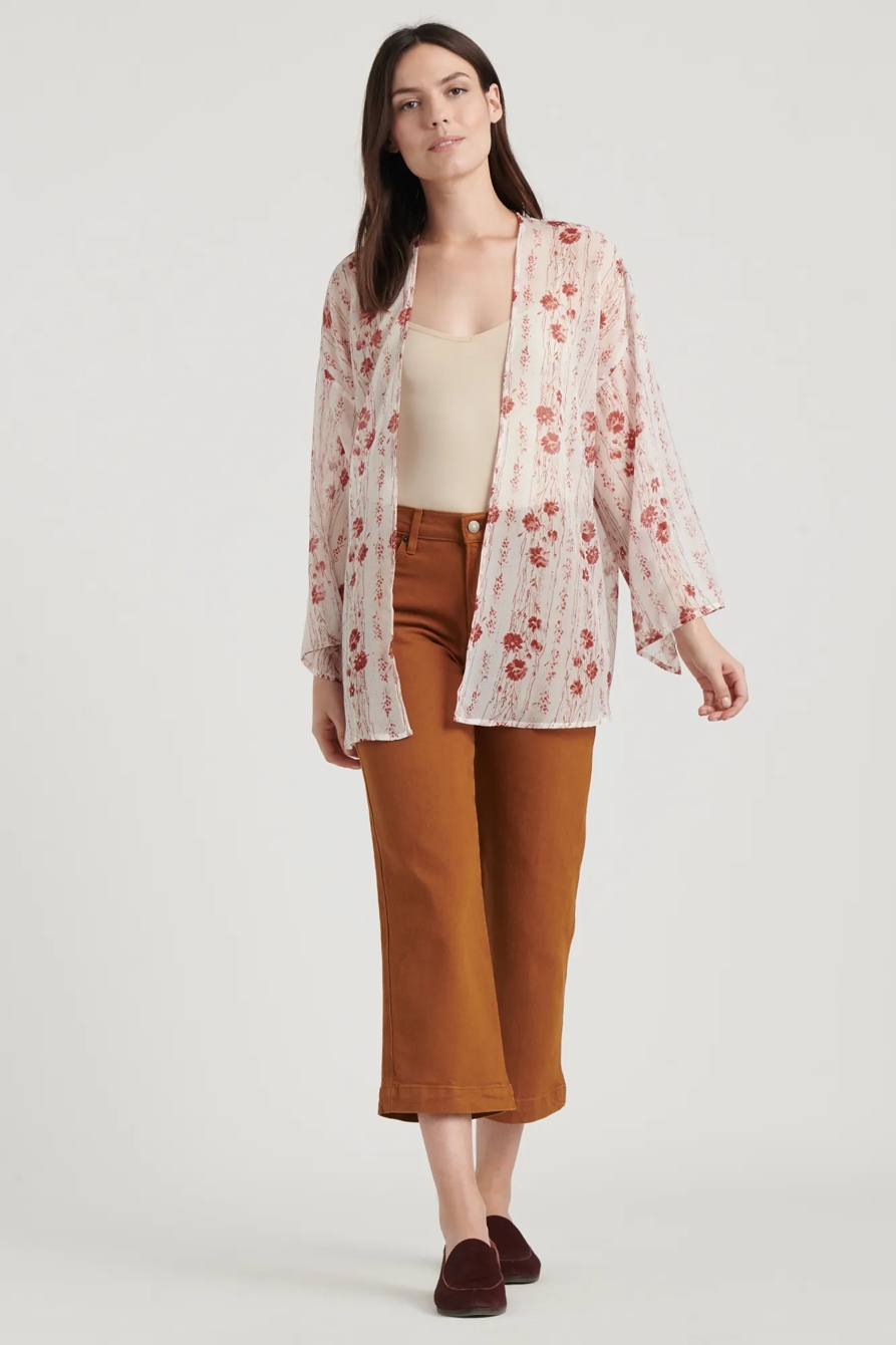 PRINTED FLORAL KIMONO, image 2