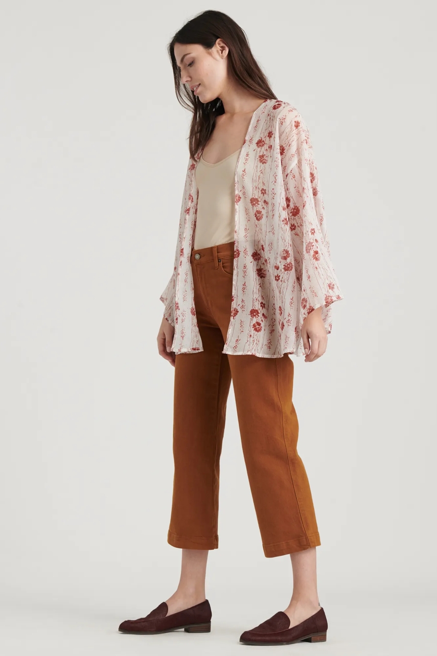 PRINTED FLORAL KIMONO, image 3
