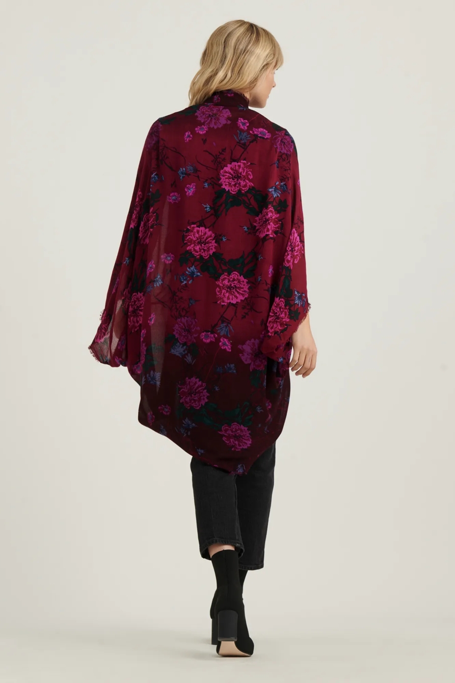 OMBRE FLORAL BOLERO KIMONO, image 3