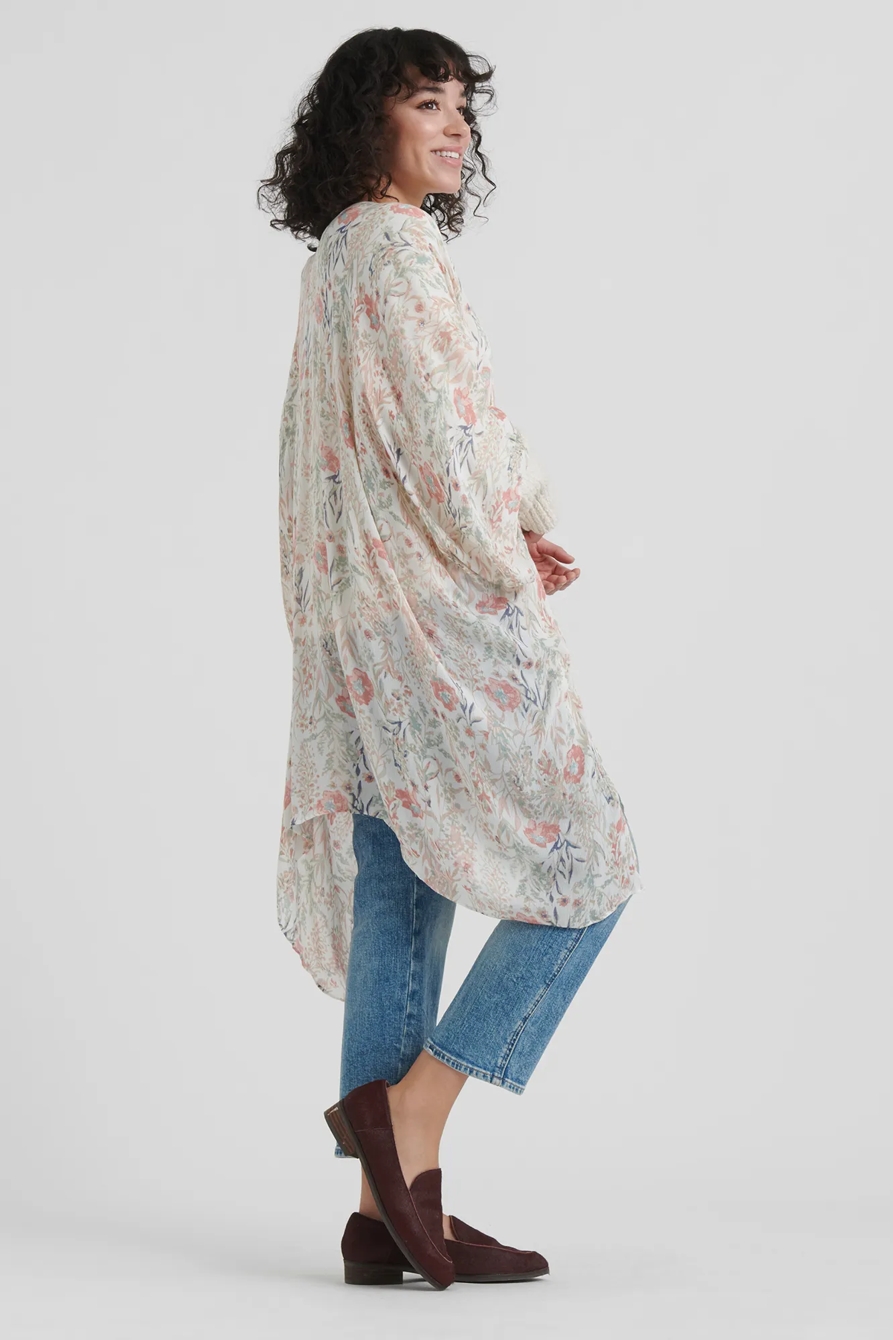 EXPLODED FLORAL KIMONO, image 2