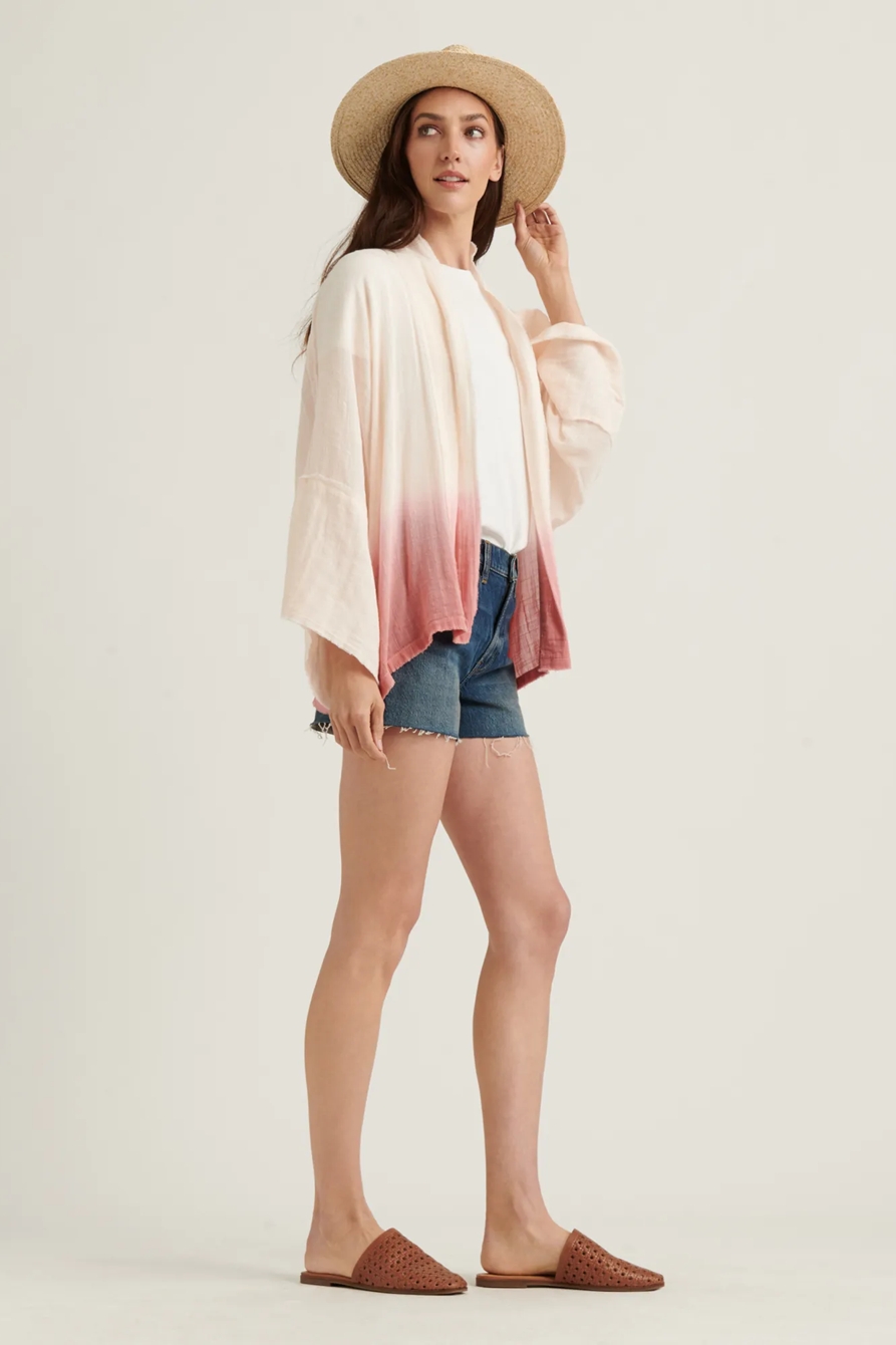 PINK DIP DYE KIMONO, image 2