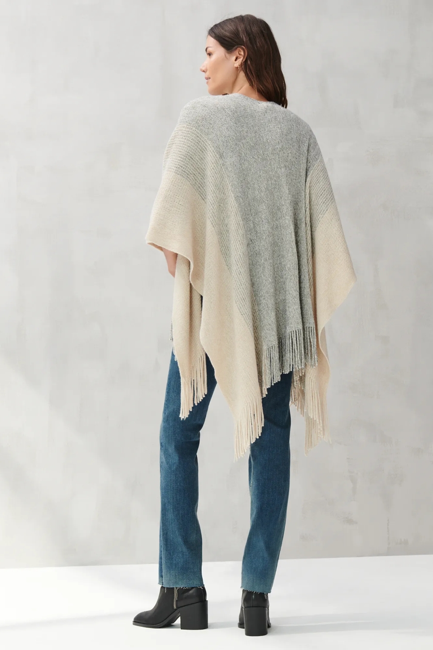 CREAM GRAY KNIT KIMONO, image 3