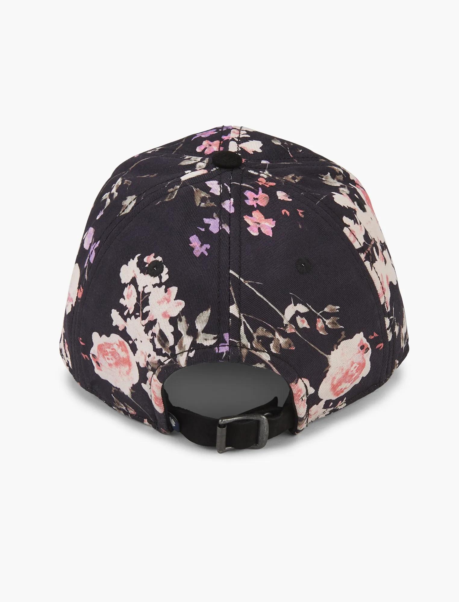 FLORAL PRINT BASEBALL HAT, image 2