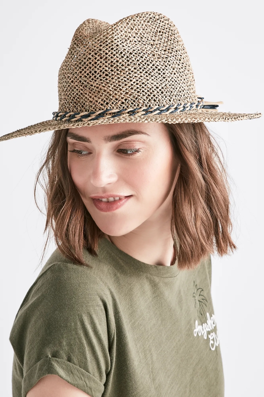 OPEN WEAVE STRAW HAT, image 2
