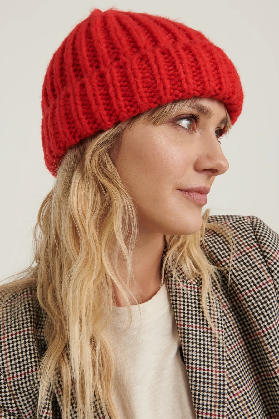 SOLID KNIT BEANIE HAT, image 2