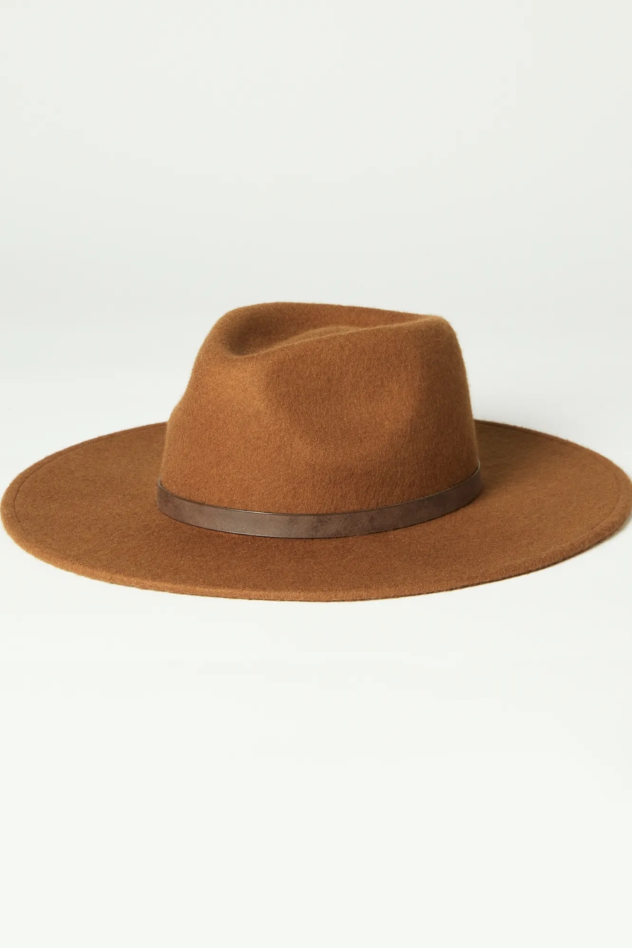 BROWN WIDE BRIM WOOL RANGER HAT, image 2