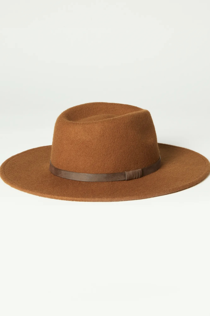 BROWN WIDE BRIM WOOL RANGER HAT, image 3