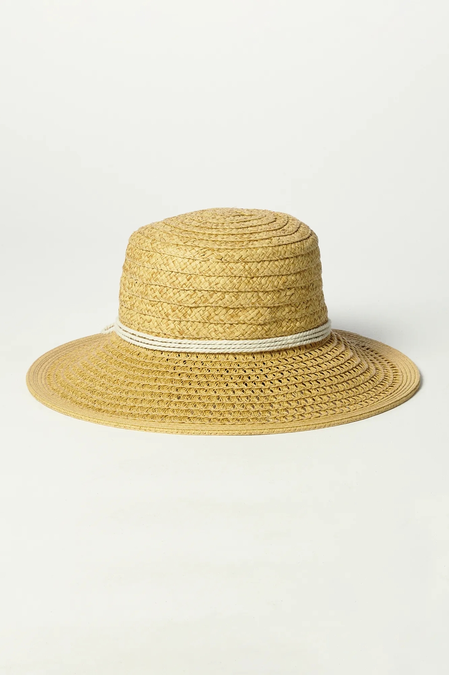 STRAW HAT WITH ROPE TIE, image 2
