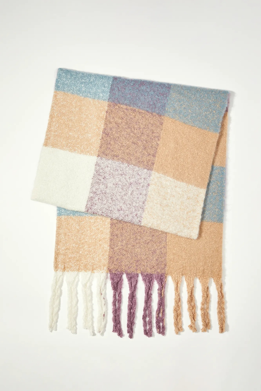PASTEL STRIPE BLANKET SCARF, image 2