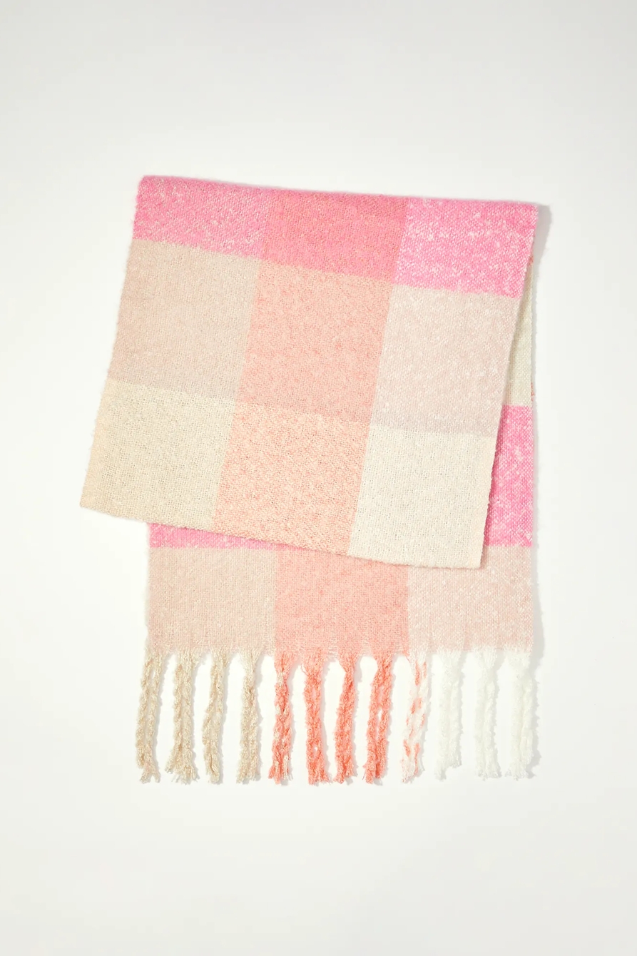 PASTEL PLAID BLANKET SCARF, image 2
