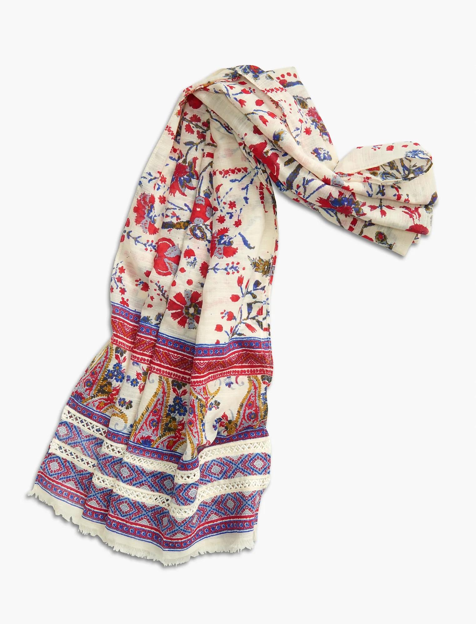 NEON LIGHTS FLORAL SCARF, image 2